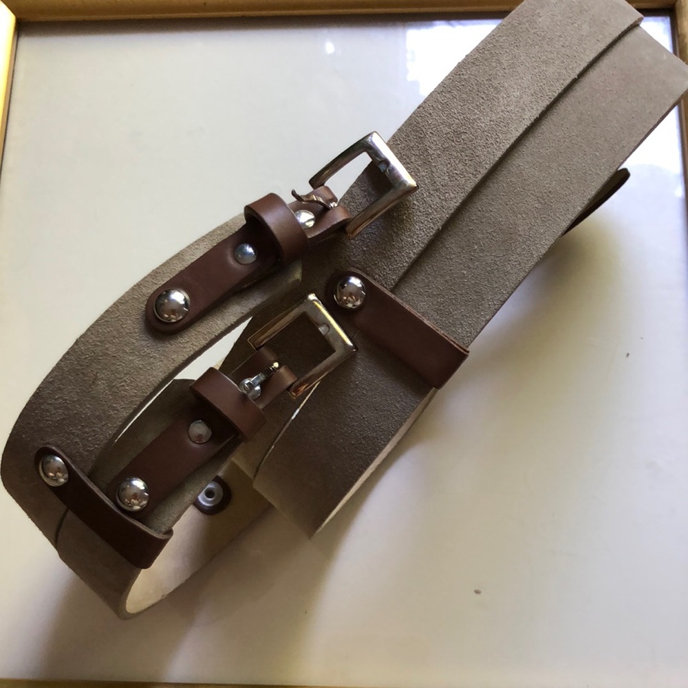 SANGIORGIO. Leather Belt Size L Made in Italy
